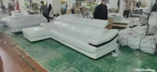 【大厂仿真皮沙发】实木框架，高回弹海绵45密度。全新包装，质量非常好，3.6米右贵妃 - 株洲28生活网 zhuzhou.28life.com